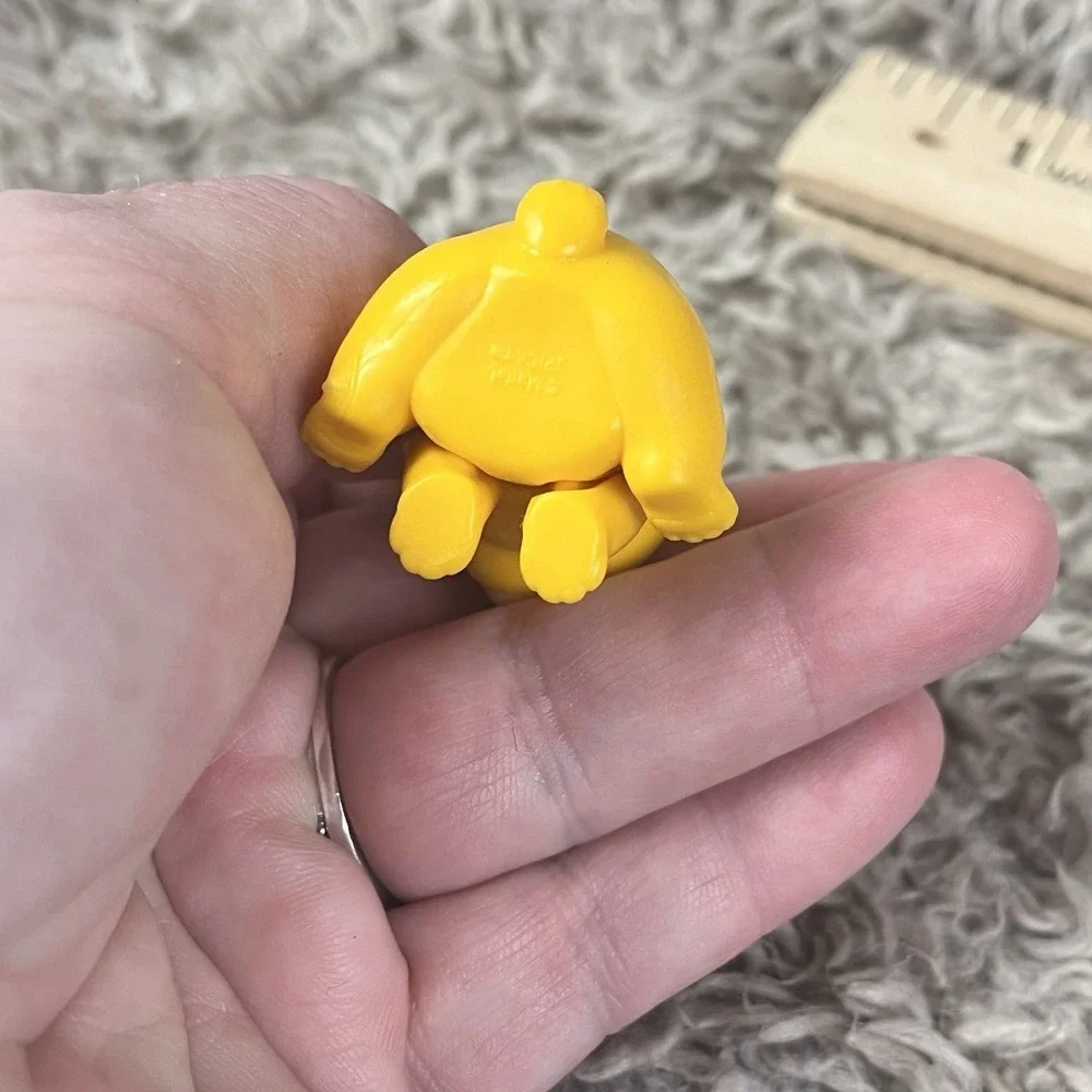 Mattel Barbie Pet Series BEAR Cub Yellow Pink Bow Figure Miniature Toy
